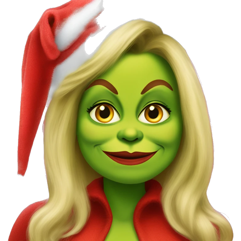 Jennifer coolidge as grinch emoji