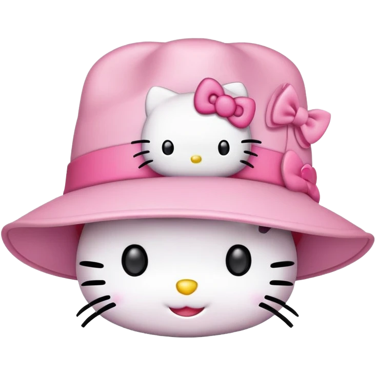hello kitty mit ein hut emoji