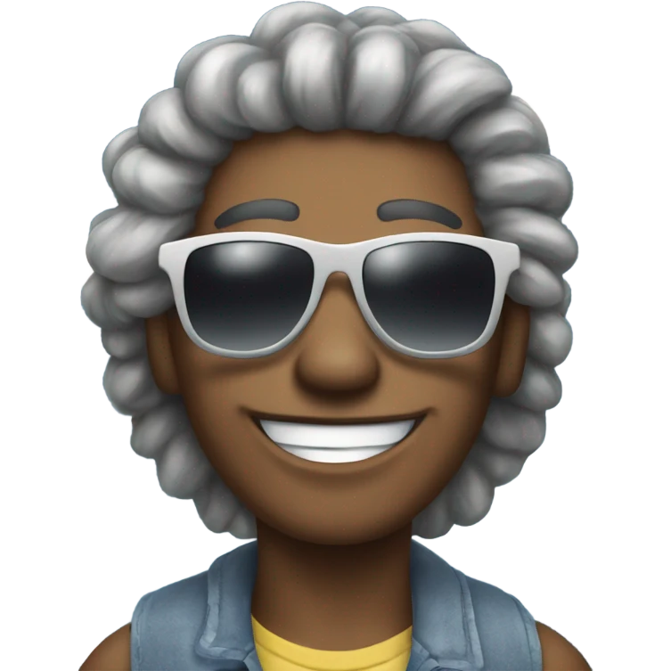 chill vibes with sunglasses and clouds emoji