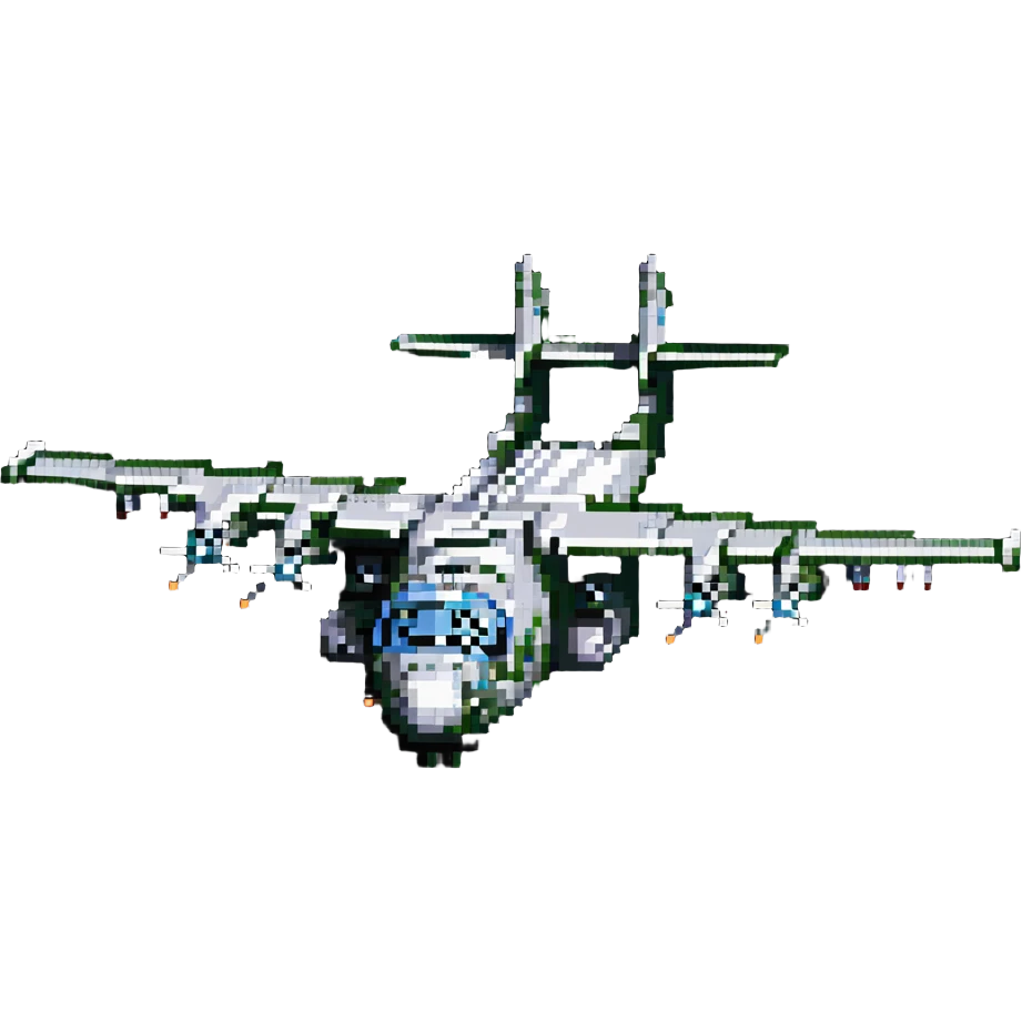 AC-130 gunship military aircraft with visible weapons and cannons emoji