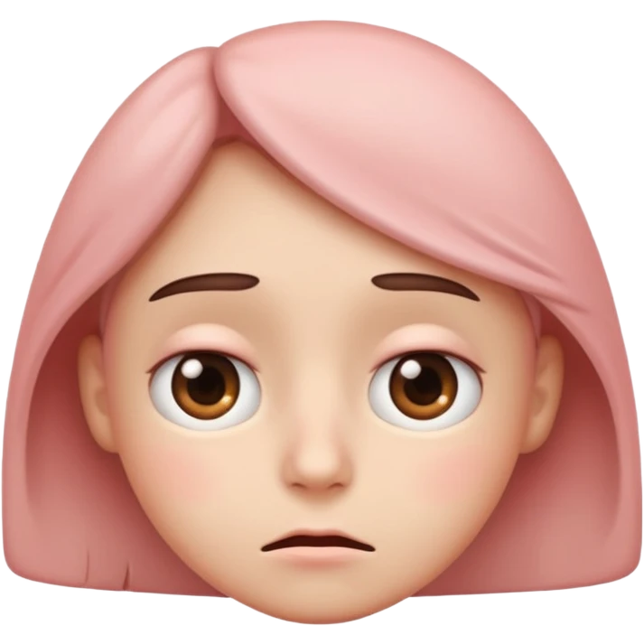 awkward face emoji, uncomfortable expression, subtle blush, eyes looking sideways, small frown emoji