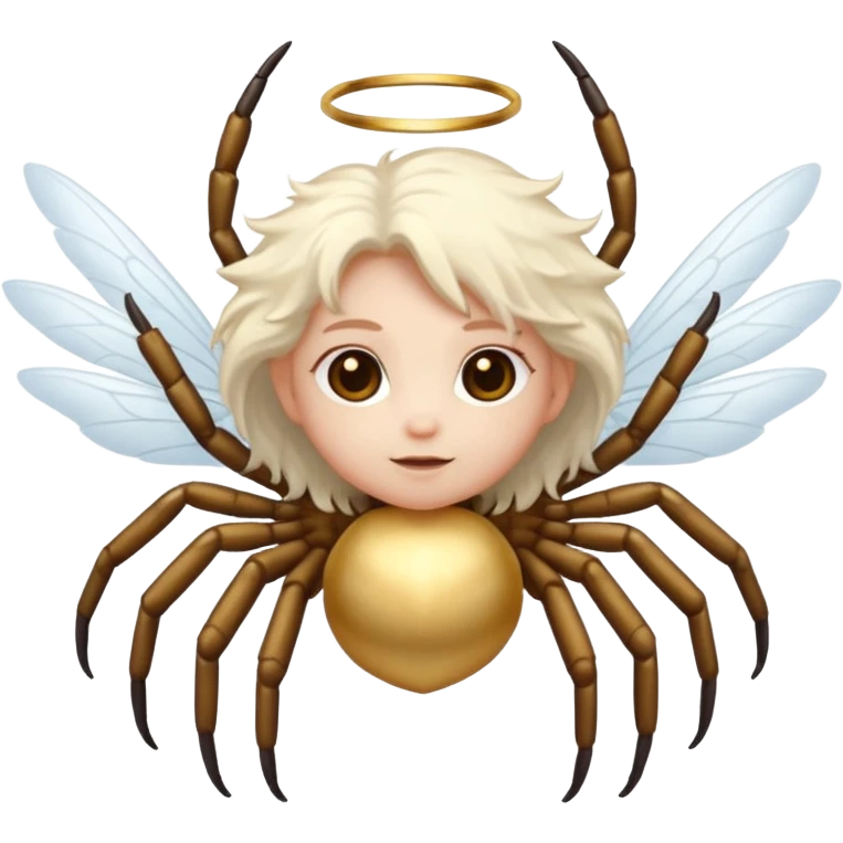 cute angel spider emoji
