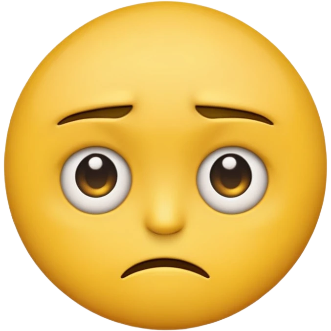 Traditional emoji with annoyed sides emoji