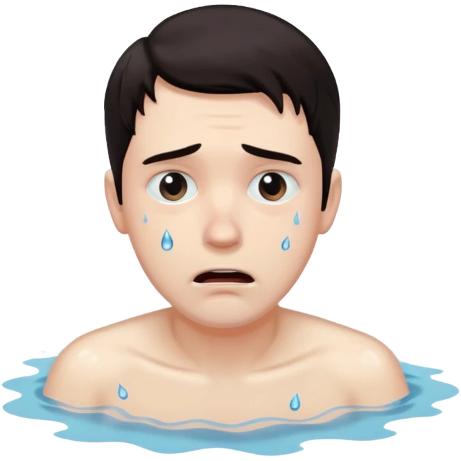 man drowning emoji