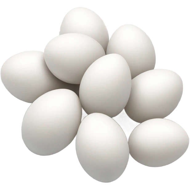 white little eggs emoji