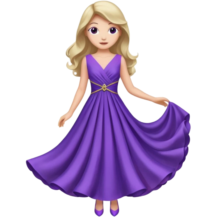 fancy purple dress emoji