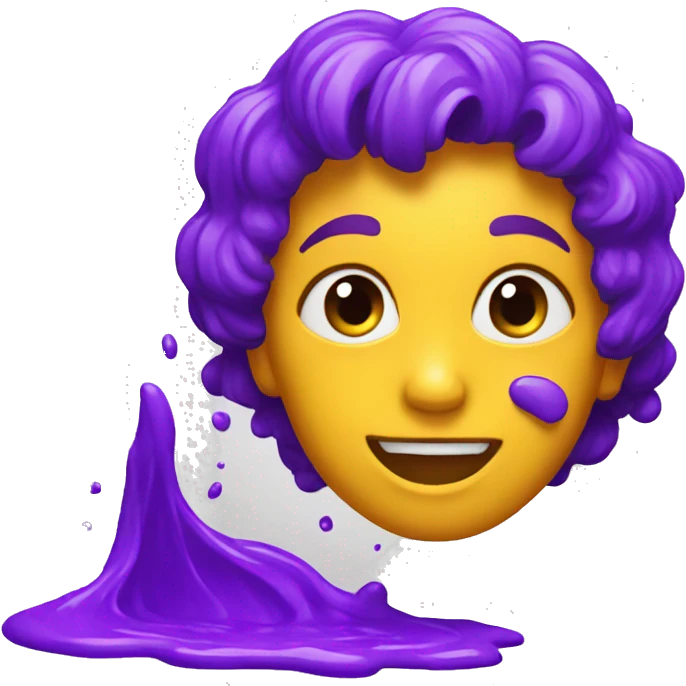 a splash of purple paint emoji