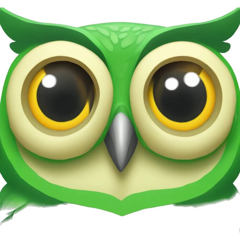 green owl duolingo emoji