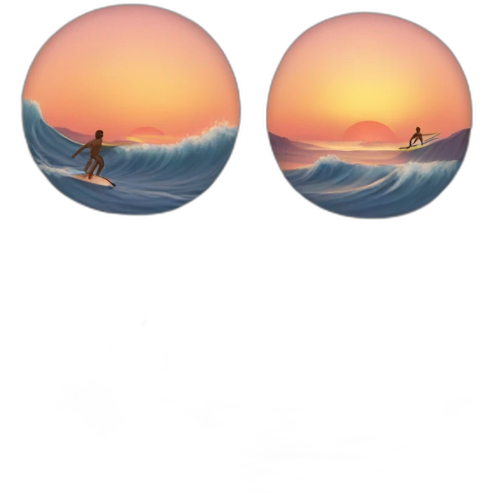 sunset surfing emoji