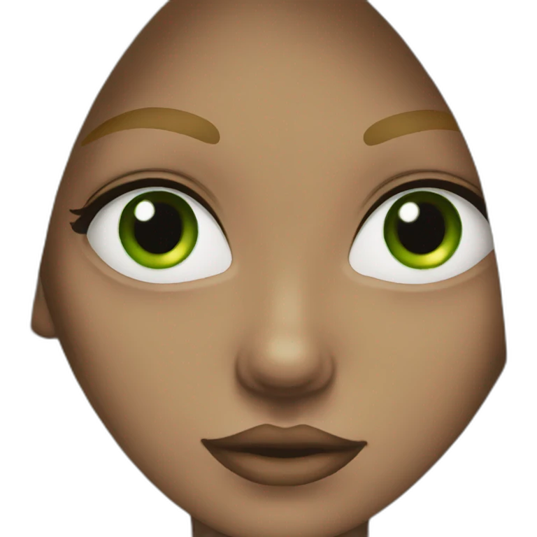 Girl-blonde-hair-big-green-eyes emoji