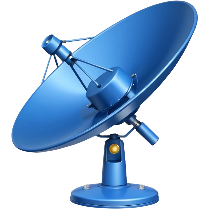 blue sattelite dish emoji