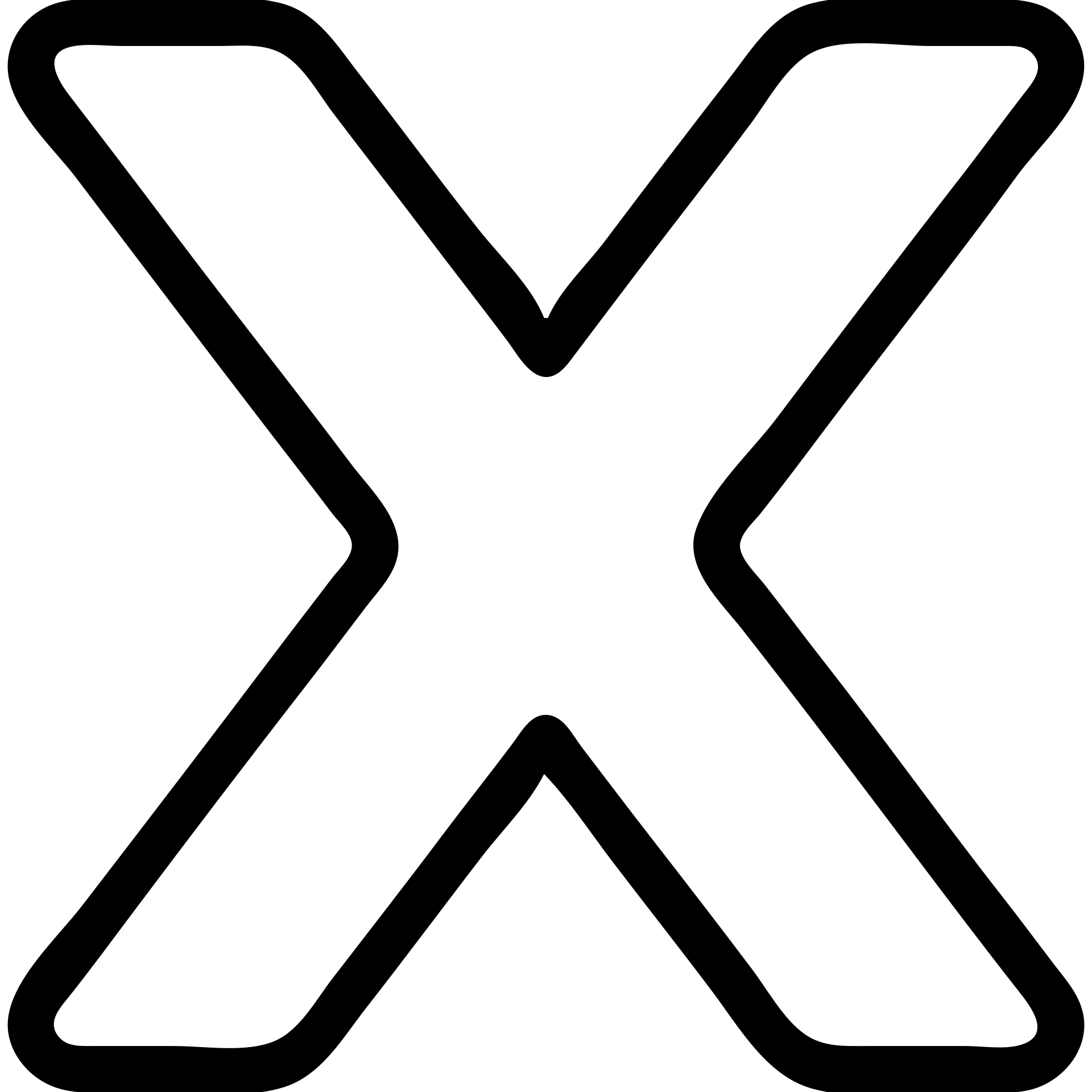 icon of the letter X, modern style, simple, no background emoji