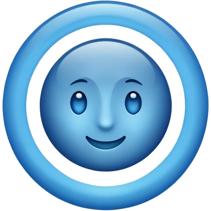Blue tik emoji