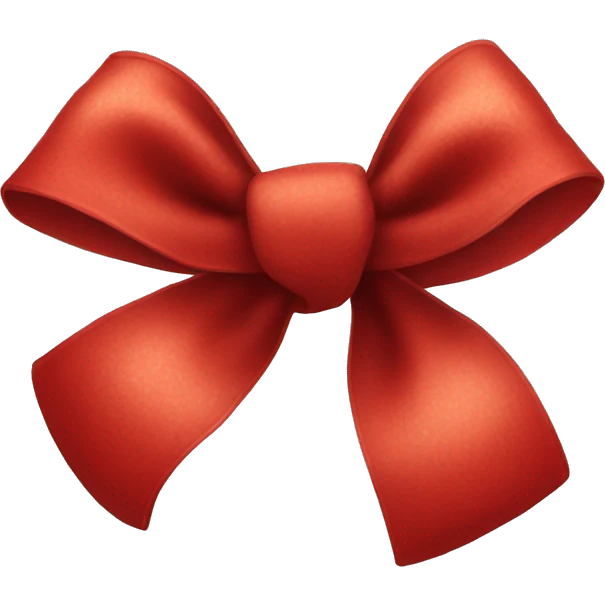 christmas red bow emoji