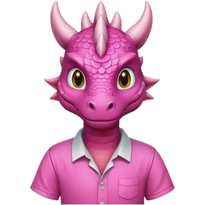 pink dragon with shirt emoji