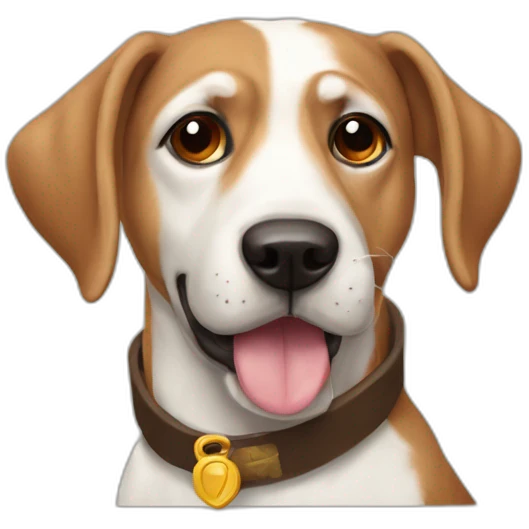 Perro Pastor aleman marron emoji