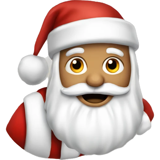 santa claus with LITTLE GIF emoji