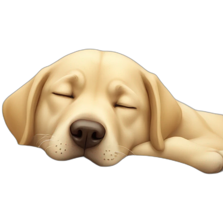 sleeping Labrador emoji