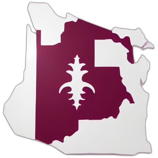 Qatar map and flag emoji