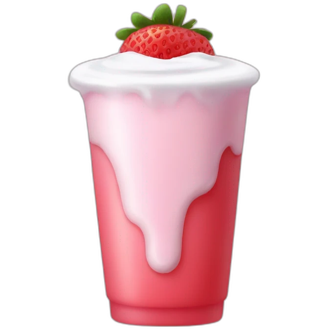 strawberry yogurt emoji