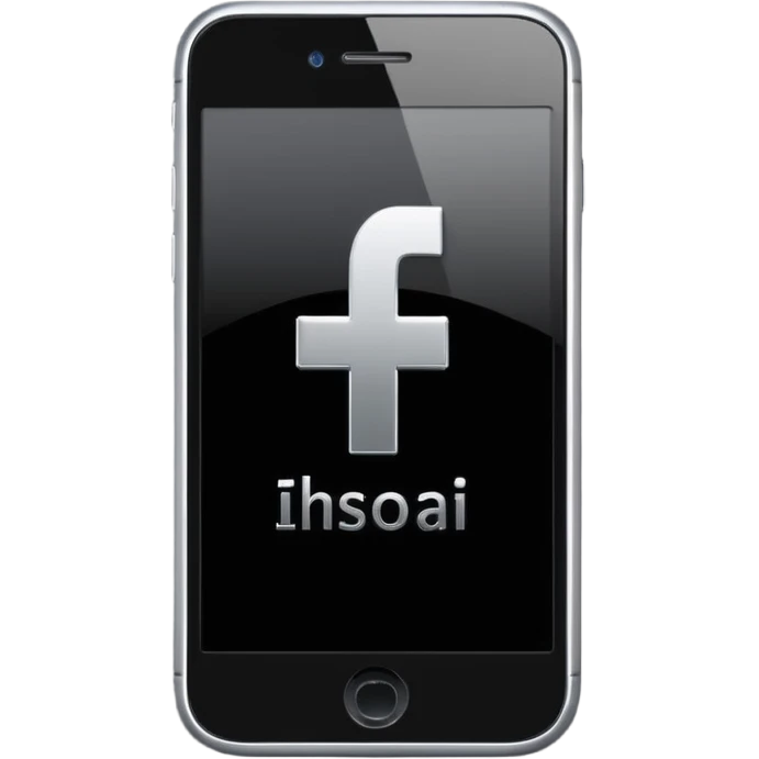 smartphone with AI and a hashtag symbol emoji