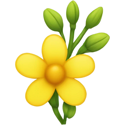 Flower yellow emoji