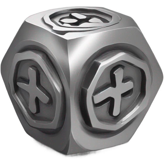 Hex Nut Hardwear Ink Stamp emoji