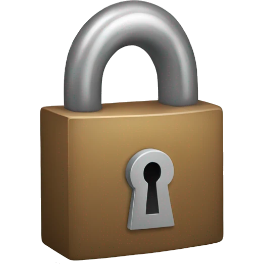 lock with a V  emoji