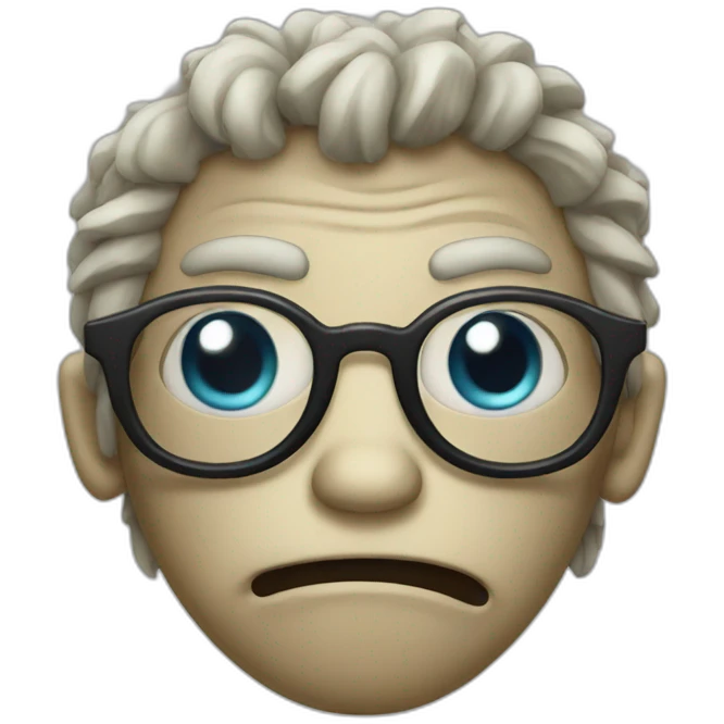 Monster with glasses emoji