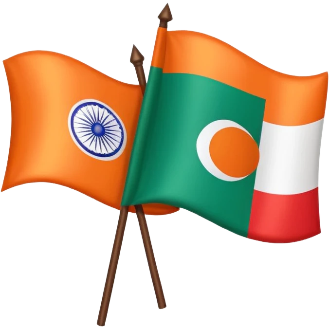 Gypsy Flag and Indian Together! emoji