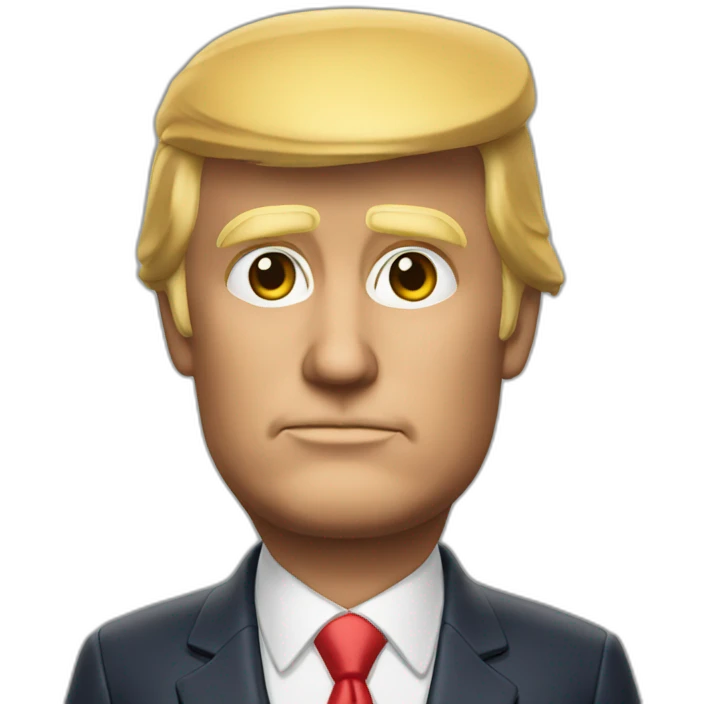 Donald Trump realiste buste emoji