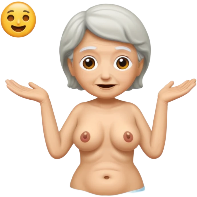 Naked granny emoji