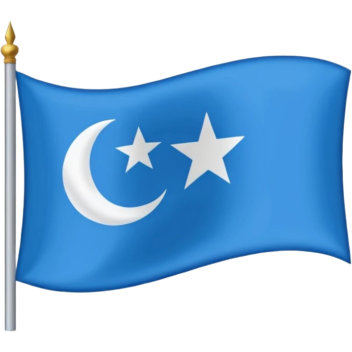 The flag of Awdal state in somalia emoji