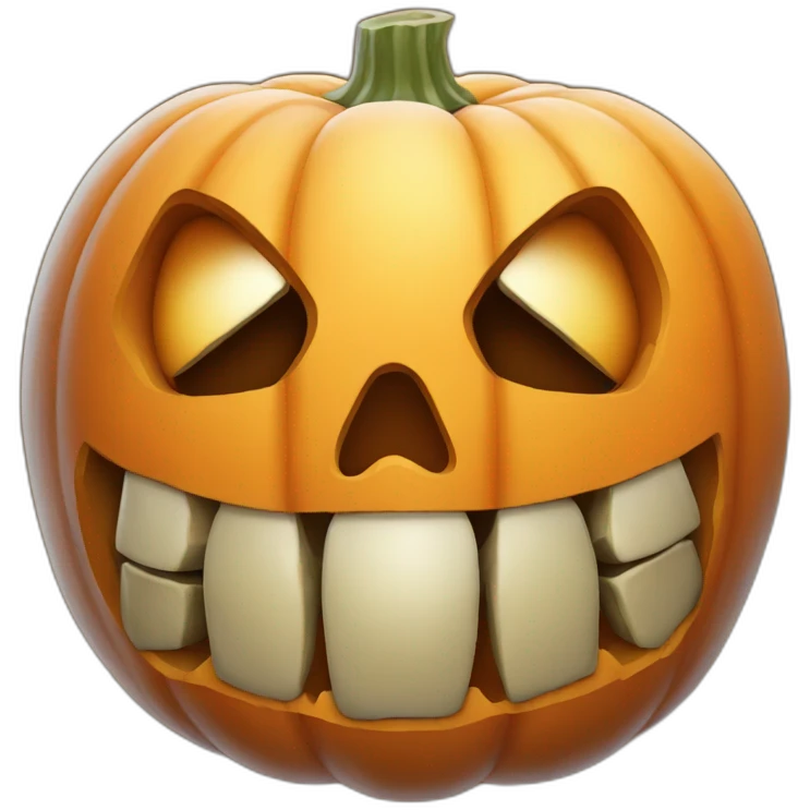 Pumpkin bones emoji
