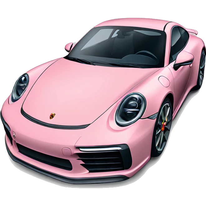 une porsche 992 rose et blue emoji