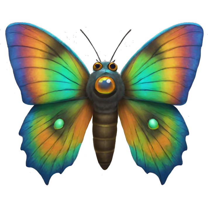 Mothra rainbow  emoji