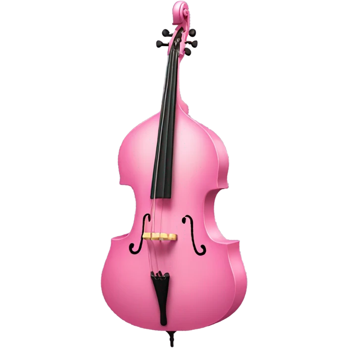 Pink octobass that has arms, can talk, and can play itself emoji