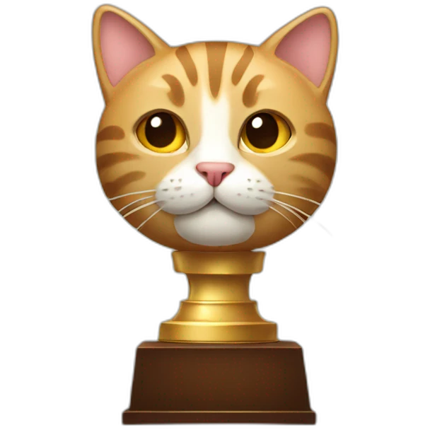 Cat trophy emoji