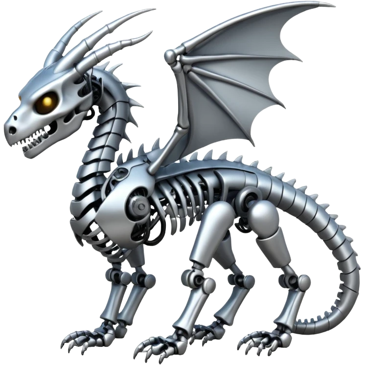 A skeleton robot dragon  emoji