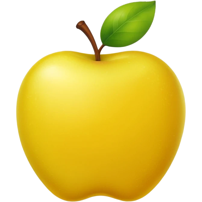 Yellow version of green apple emoji