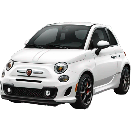 white abarth emoji