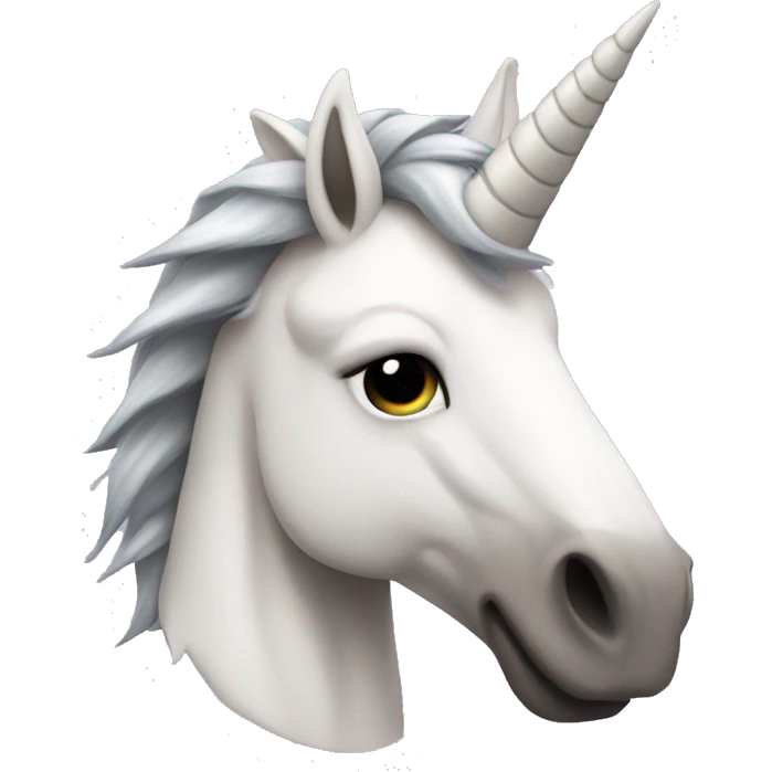 Viking unicorn white mowhawk emoji