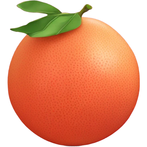 Grapefruit without leaves emoji