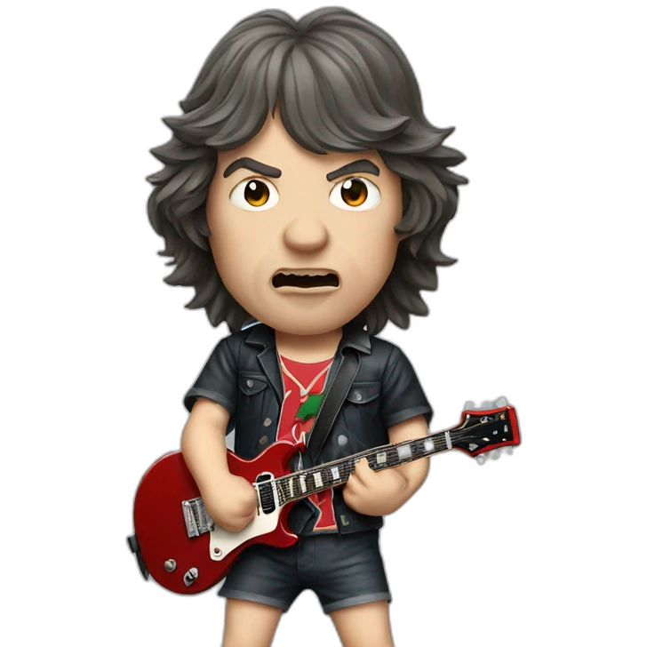 Acdc Angus Young short emoji