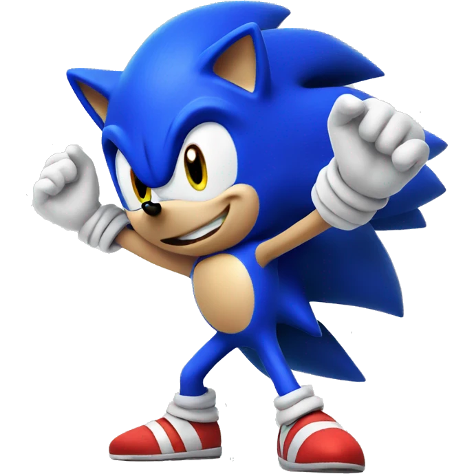 Blue Sonic the hedgehog  emoji