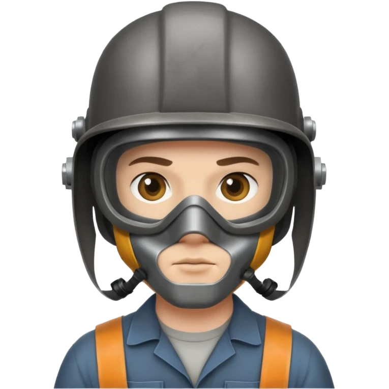 welder with welding mask emoji