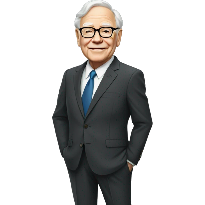 warren buffet in a suit full body emoji