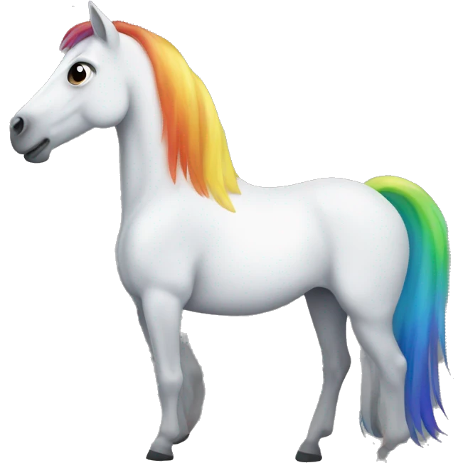 rainbow horse emoji