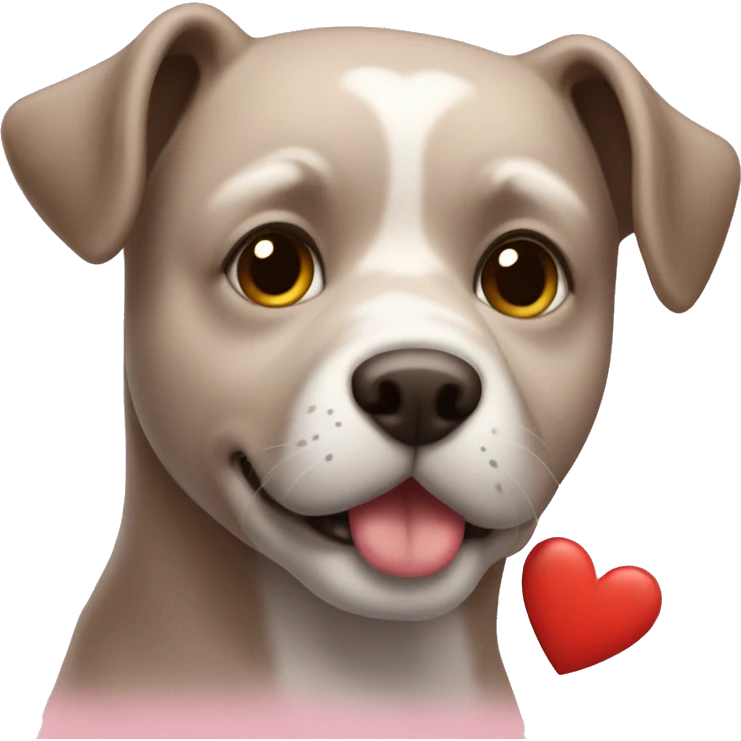 Perro con corazones  emoji