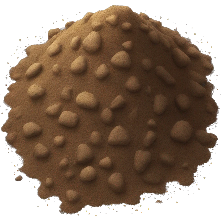 Pile of dirt with glitter  emoji